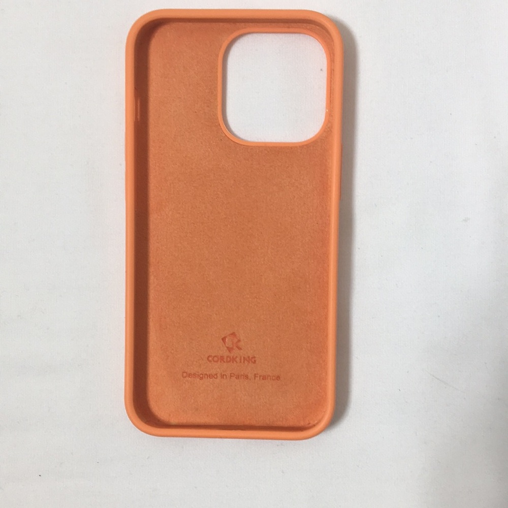 (Like New) Cordking Orange Silicone case for iPhone 14 Pro